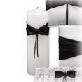 thumbnail image 1 of Lasting Radiance White Black Ribbon Unity Candle Special Occasion Wedding Ceremonial Item Cle Holder, 1 of 5