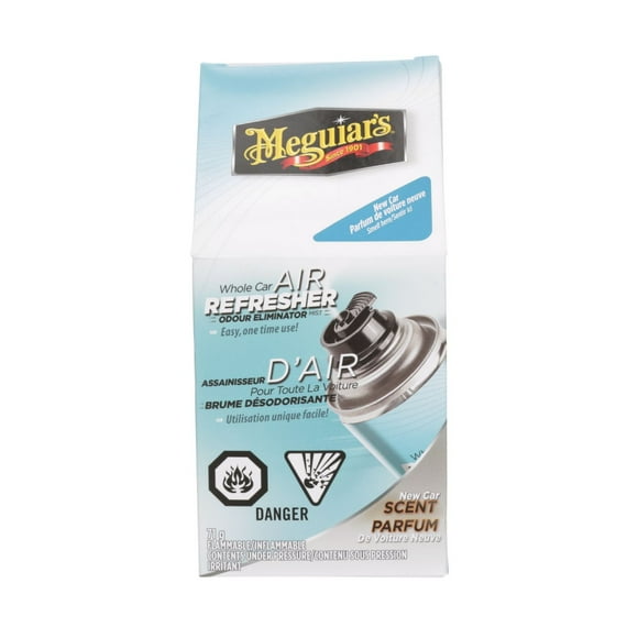 Assainisseur d’air en aérosol pour toute la voiture Meguiar’s®, G16402C, parfum de voiture neuve, 71 g (2,5 oz) G16402C Meguiar’s®