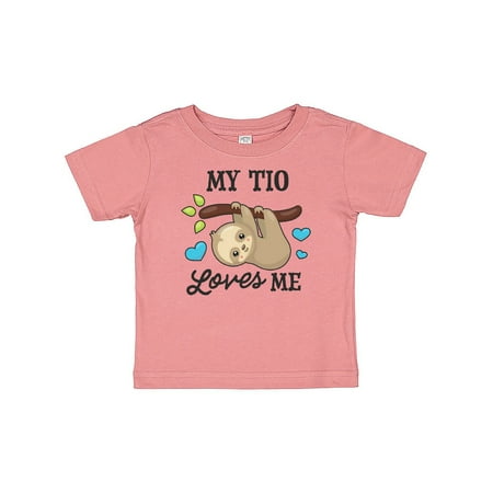 

Inktastic My Tio Loves Me with Sloth and Hearts Gift Baby Boy or Baby Girl T-Shirt