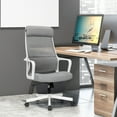 thumbnail image 2 of Costway Adjustable Mesh Office Task Chair Heating Lumbar Support Headrest Grey, 2 of 9