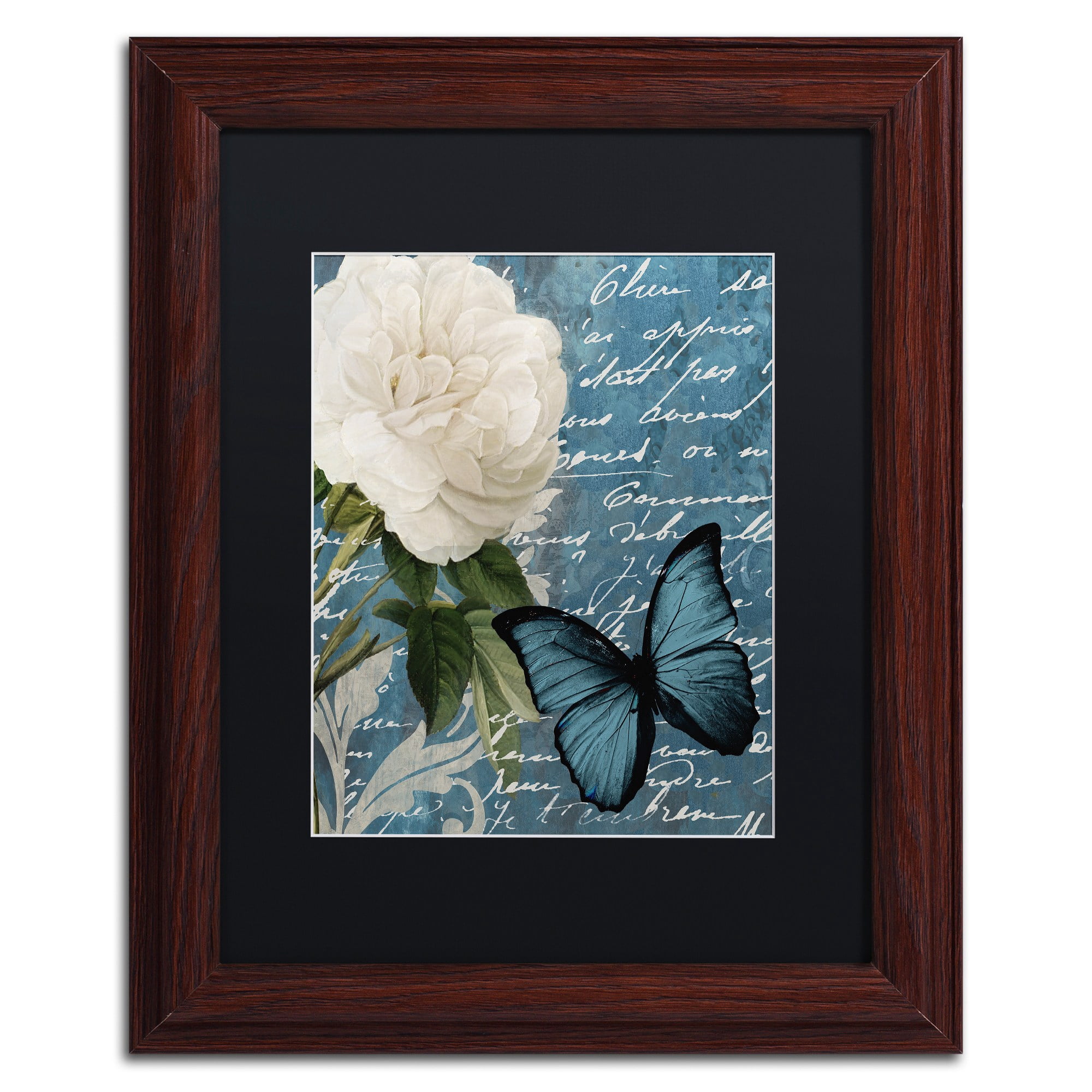 Trademark Fine Art "Anastasia" Canvas Art by Color Bakery, Black Matte, Wood Frame