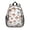 Mushroom and Character, variant on Mushroom and Character White Pattern Backpack for School, Cute School Bag with Adjustable Shoulder Straps and Padded Back, 15"x11.42"x5.5"