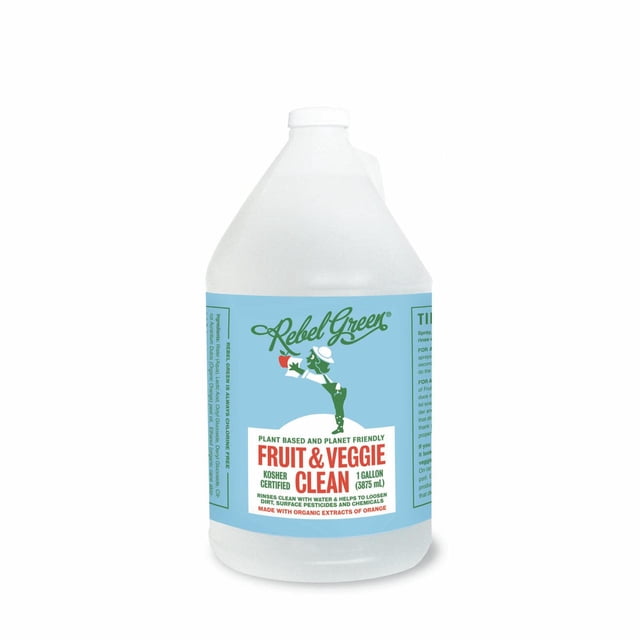 Botella de recarga natural Rebel Green de 3,78 L para frutas y verduras