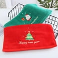 thumbnail image 3 of Christmas Face Towel Washing Towel Face Cloth Towel 2Pcs Christmas Face Towel Xmas Red  New Year Gift Washing Towel Hand Face Cloth Towel For Home Bathroom, 3 of 8