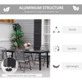 thumbnail image 4 of CoSoTower Patio Dining Table for 8, Rectangular Aluminum Outdoor Table for Garden Lawn Backyard, Black, 4 of 7
