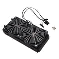 thumbnail image 1 of Aluminum 240mm 10 Pipe Water Cooling Cooled Row Heat Exchanger Radiator with Fan for CPU PC Water Cooling System, 1 of 7