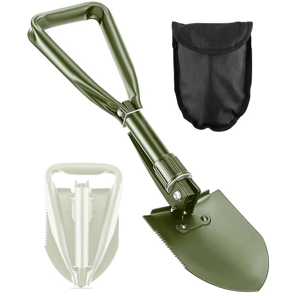 Pala Plegable PLACHIDAY Ligera de Acero de Alto Carbono para Camping