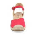 thumbnail image 4 of Journee Womens Ashlyn Wedge Heel Espadrille Sandals, Widths Available, 4 of 9