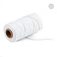 thumbnail image 3 of 100m Long/100Yard Pure Cotton Twisted Cord Rope Crafts Macrame Artisan String, 3 of 9