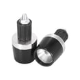 thumbnail image 7 of 2pcs Silver Tone Universal 18mm Motorcycle Handlebar End Caps Plug CNC Aluminum Alloy, 7 of 7