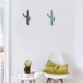thumbnail image 2 of Cactus Wall Hook Cast Iron Wall Mounted Heavy Duty Metal Hanger for Coat/Key/Bag, 2 of 11