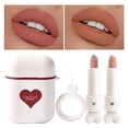 thumbnail image 1 of Ensemble de Maquillage Rouge à Lèvres Beauté Imperméable Longue Durée Velours Hydratant Teinture à Lèvres Écouteurs Brillant à Lèvres Bicolore Non Collant Kit Cadeau Maquillage Lèvres pour Filles, Rouge à Lèvres pour Femmes, 1 of 9