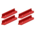 thumbnail image 3 of 4Pcs T Track Connector Aluminium Alloy 100mm Length 30mm Width Unviersal for Woodworking Red, 3 of 14