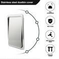thumbnail image 5 of Stainless Steel Garbage Flap Lid Trash Bin Cover Built-in Balance Swing Flap Garbage Lid for Kitche Silver, 5 of 5
