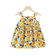 thumbnail image 4 of Vestido Para Niñas, Ropa Para Bebés, Verano, Niño Pequeño, Sin Mangas, Vestido Con Tirantes, Estampado Gráfico, Ropa Para Niños, Amarillo Odeerbi LM103-2139, 4 of 9
