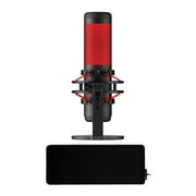HyperX QuadCast USB Condenser Gaming Microphone with Kratos RGB Gaming Mouse Pad