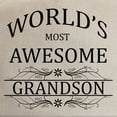 thumbnail image 2 of CafePress - World's Most Awesome Grandson Cap - Adjustable 100% Brushed Unisex Casual Cotton Baseball Cap, Beige, 1, 2 of 2
