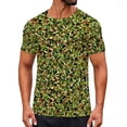 thumbnail image 1 of Sea la Camisa Ligera Divertido Camuflaje Impreso Cuello Redondo Blusa de Manga Corta, Camisas de Mujer Casual para Deportes Y Diario, 1 of 9