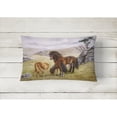 thumbnail image 2 of Carolines Treasures BDBA0189PW1216 Horses in the Meadow Fabric Decorative Pillow 12H x16W multicolor, 2 of 3