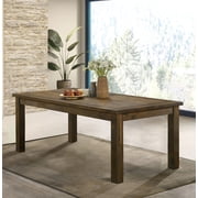 Coleman Rectangular 79-inch Dining Table Rustic Golden Brown