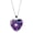 D, variant on PONPRNGY Heart Necklace for Women Love Heart Butterfly Pendant Necklaces Birthstones Necklace Jewelry Valentine's Day Mother's Day Gift for Her Mom