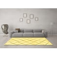 thumbnail image 3 of Ahgly Company Indoor Rectangle Solid Yellow Modern Area Rugs, 5' x 8', 3 of 4