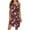 Pink, variant on Womens Summer Tank Dress Fashion Crew Neck Sleeveless Pleated Flowy Mini Dress Casual Loose Floral Print Sundress