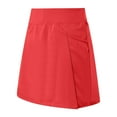 thumbnail image 4 of vigerkar 16'' Golf Skorts for Woman with 3 Pockets High Waisted A Line Tennis Skirt Casual Athletic Skort Workout Sports Clothes (Red, XXL), 4 of 6