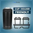 thumbnail image 4 of Frost Buddy Frost Buddy Universal Can Cooler - Fits All - Stainless Steel Can Cooler for 12 oz & 16 oz Regular or Slim Cans & Bottles - Stainless Steel Insulated Stainless Steel Royal Drink Sleeves, 4 of 7