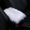 thumbnail image 3 of Car Center Console Cover, Universal Winter Plush Fur Auto Seat Box Armrest Cushion For Cars Suv Truck, Fluffy Middle Console Arm Rest Pad Mat Interior, 3 of 9