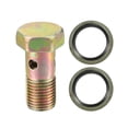 thumbnail image 1 of Unique Bargains 1 Set Universal Car M12x1.25 Length 32mm Metric Thread Turbo Brake Line Fitting Adapter W/ Washer, 1 of 7