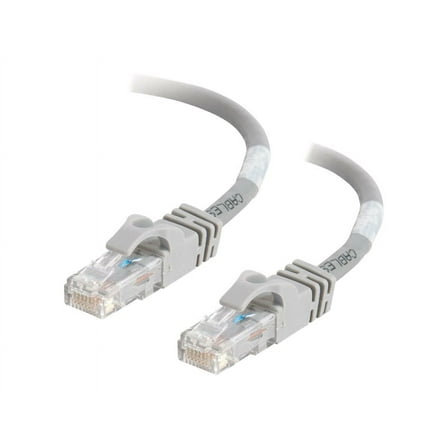 C2G Cat6 Booted Unshielded (UTP) Network Patch Cable - Patch cable - RJ-45 (M) to RJ-45 (M) - 3 m - UTP - CAT 6 - molded, snagless, stranded - gray