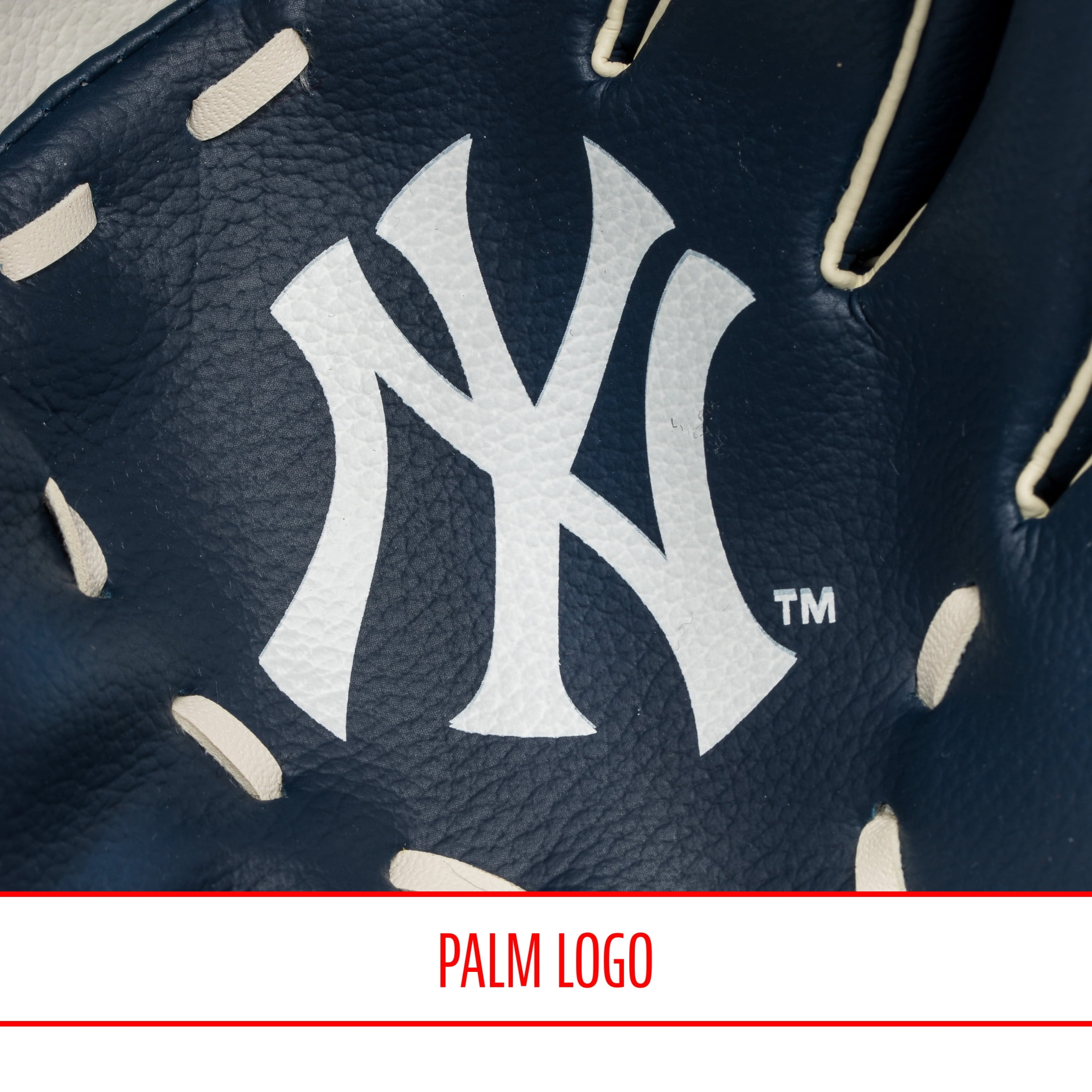 Franklin Sports MLB New York Yankees Youth Teeball Glove + Ball Set, 9.5 in