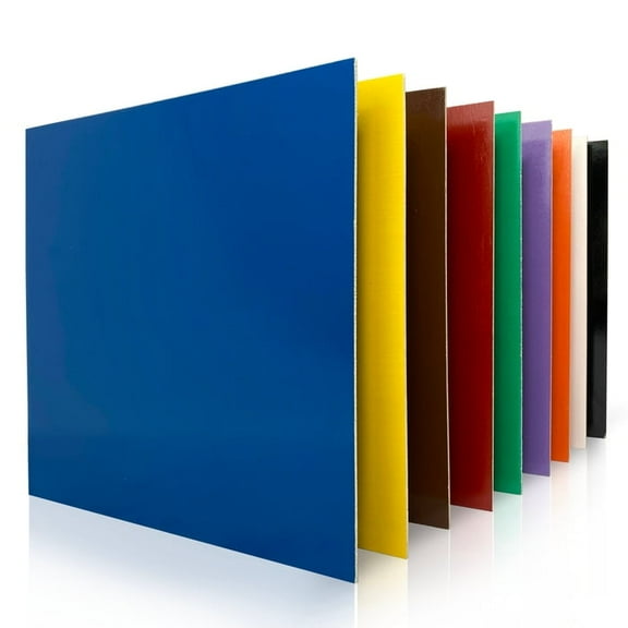 Basswood Colored Wood 12x12 inches sheets, 1/8th or 1/16th, thicknesses available, Glowforge Aura ready, natural unfinished wood for crafts | Multiple colors available