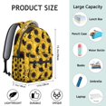 thumbnail image 6 of Sunflower Backpack for School,Cute School Bag,Schoolbag with Adjustable Shoulder Straps & Padded Back,15.3"x11"x7.1".﻿, 6 of 6