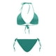 thumbnail image 4 of Conjunto de Bikini Acolchado sin Mangas, Traje de Baño de Corte Alto para la Playa Y la Piscina, 4 of 6
