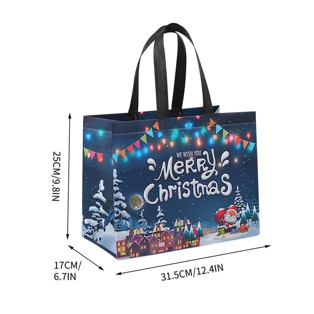 Bolsas de regalo de Navidad, bolsas reutilizables de Navidad, bolsas de Navidad no tejidas, bolsas de compras de año nuevo, bolsas de regalo sorpresa de Navidad, suministros para fiestas de Navidad