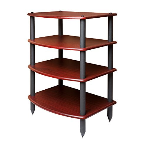 Pangea Audio Vulcan Media Stand Four Shelf Audio Rack - Walmart.com