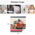 thumbnail image 5 of Vintage Truck 4th of July Cloth Napkins, Blue Star Red Striped Washable and Reusable Dinner Napkins Set of 6, Table Napkin for Kitchen Party Birthday Wedding Hotel Housewarming 20"x20", 5 of 9