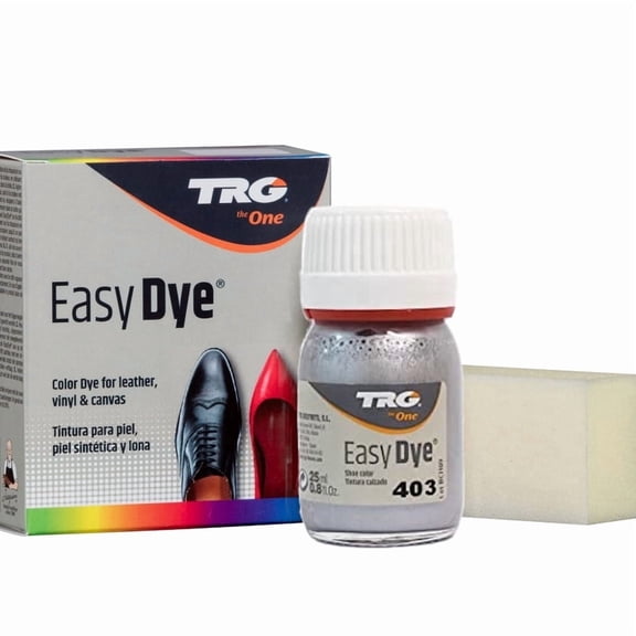 TRG Metallic Brilliant Silver Color Dye - best metallic paint. Easy-to-use product safely cleans, dyes and shines metallic leather, canvas or vinyl. Restores new life to old, hard leather.