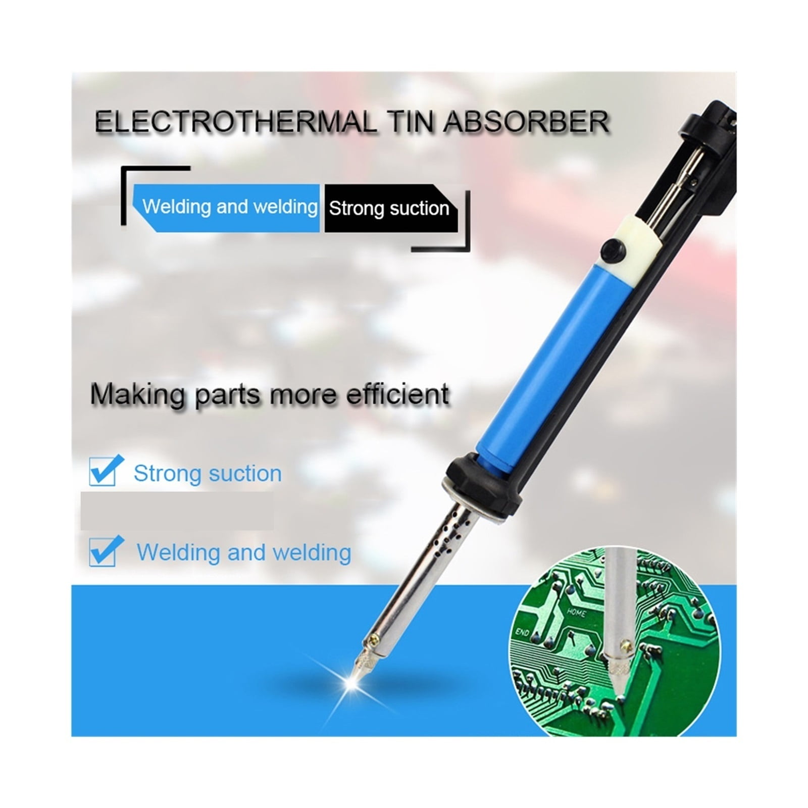 30W Electric Desoldering Pump Soldering Iron Pen, Welding Suction Heating Suction Sucker Pen ,With Nozzle Soldering Tool ,Wide Applications