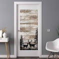 thumbnail image 2 of Deer Silhouettes Window Privacy Film, Trees Wooden Retro Art Farmhouse Static Cling UV Sun Blocking Heat Control Window Tint Day and Night, Non-Adhesive One Way Windows Privacy Cover 35.4''x78.7'', 2 of 7