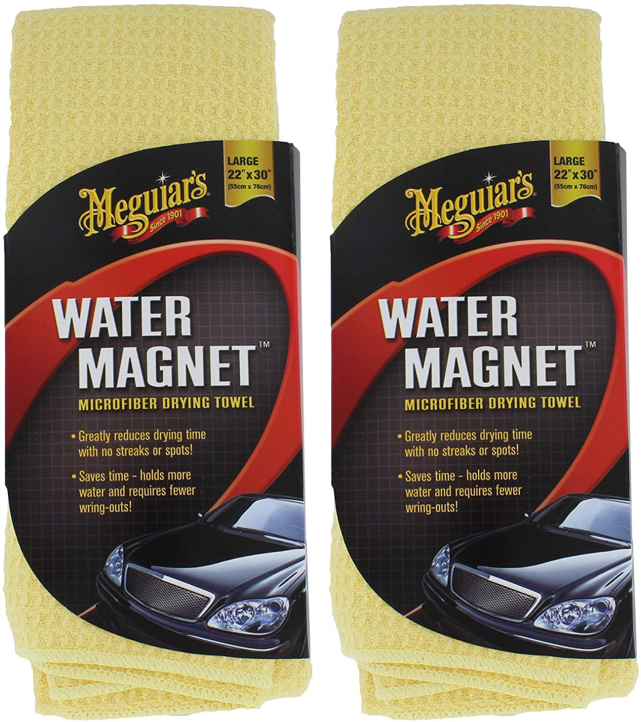 2 Pack Meguiar's X2000 Water Magnet Microfiber Drying Towel