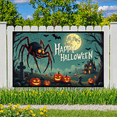 thumbnail image 6 of Haunted House Banner Spider Halloween Banner Scary Pumpkin Design for Halloween Decoration Spooky Party Event, 6 of 9