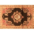 thumbnail image 1 of Ahgly Company Indoor Rectangle Medallion Orange Traditional Area Rugs, 2' x 4', 1 of 1