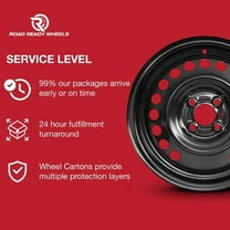 Compact Spare New 17x4 inch Wheel for Subaru Legacy 2015-2019 Black Painted Steel Rim