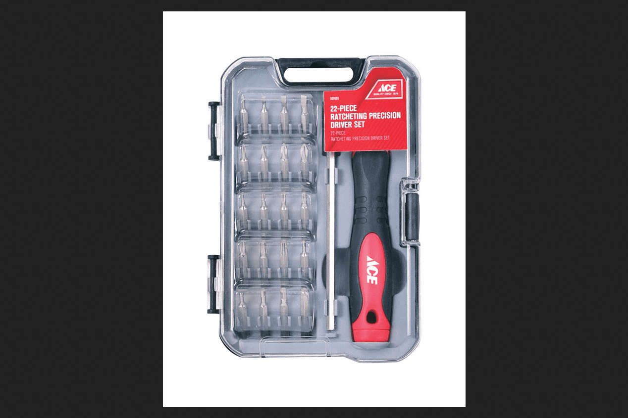 Ace Ratcheting 22 Piece Assorted Precision Screwdriver Set