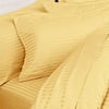 340-Thread Count Cotton Woven Stripe Sheet Set, Gold