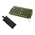 thumbnail image 2 of SunniMix Folding Camping Table Aluminum Alloy Beach Table for Picnic Yard Backpacking Green, 2 of 8