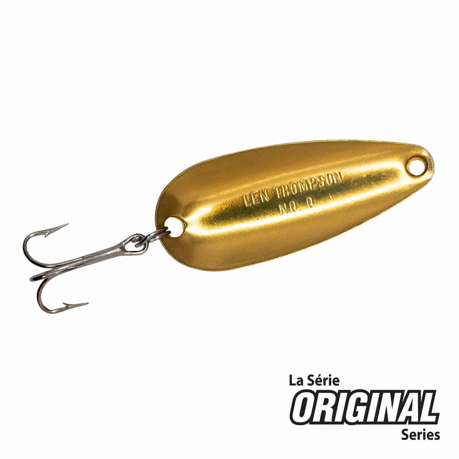 Len Thompson Fishing Lure – 2BF – Original Series Brass and Flame (Orange) - 1oz